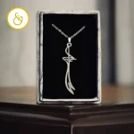گردنبند استیل طرح ذوالفقار