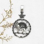 گردنبند طلاروس طرح شیر