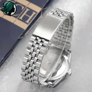 ست ساعت رولکس دیت جاست زنانه و مردانه صفحه آبی 5649